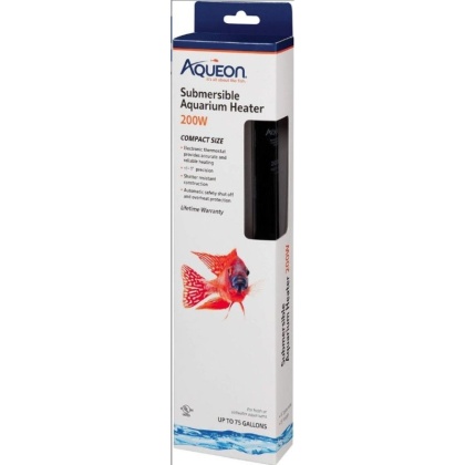 Aqueon Submersible Aquarium Heater - 200 Watt