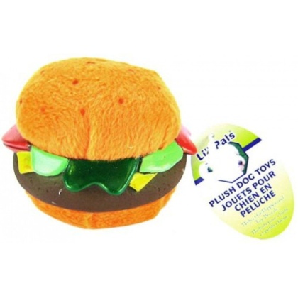 Li\'l Pals Plush Hamburger Dog Toy - Hamburger Dog Toy